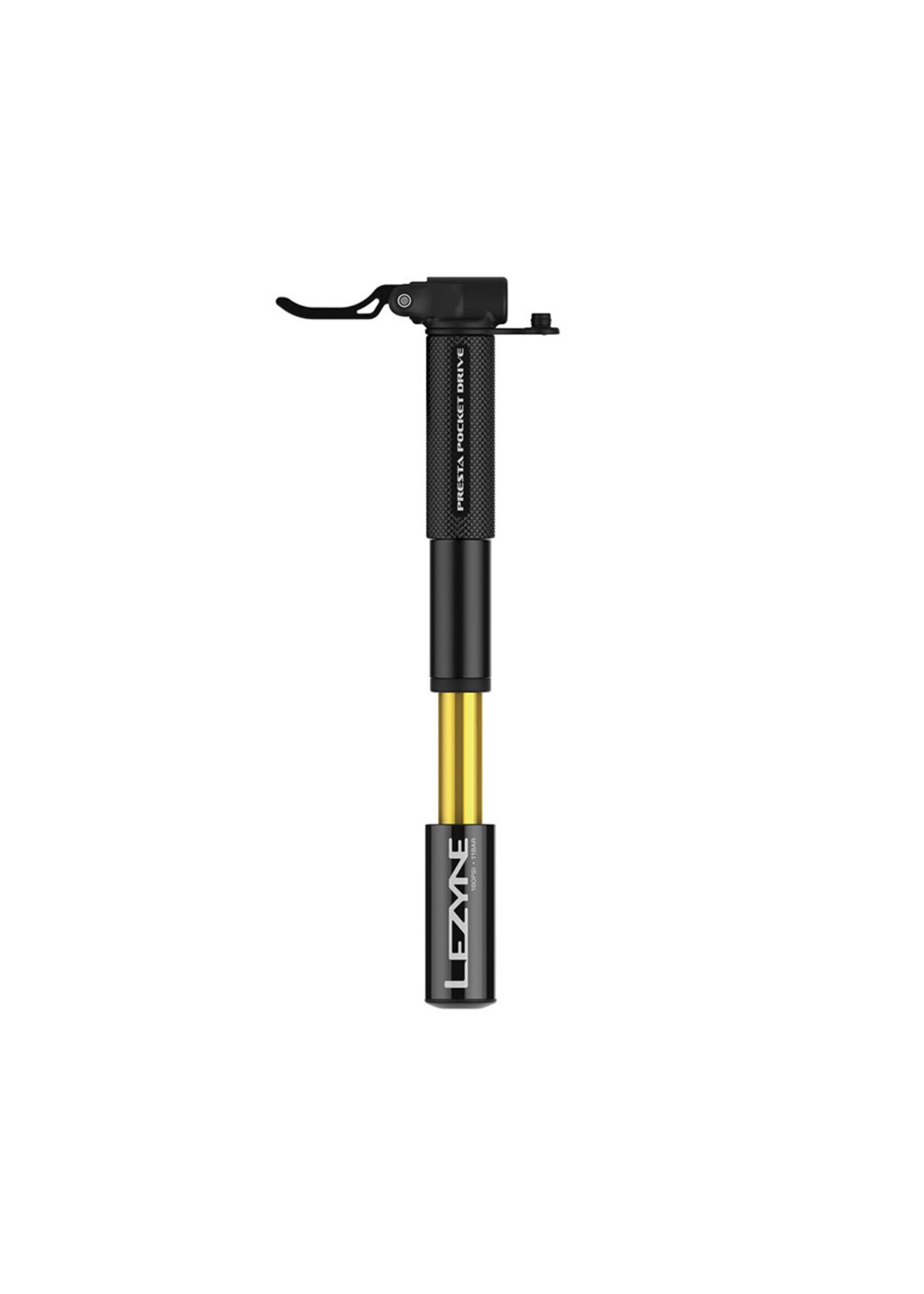 LEZYNE PRESTA POCKET DRIVE PUMP 160psi BLACK