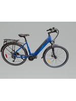GENESIS GENESIS TRAFIK E400 UPGRADED 9 SPEED EBIKE 17.5" BLUE