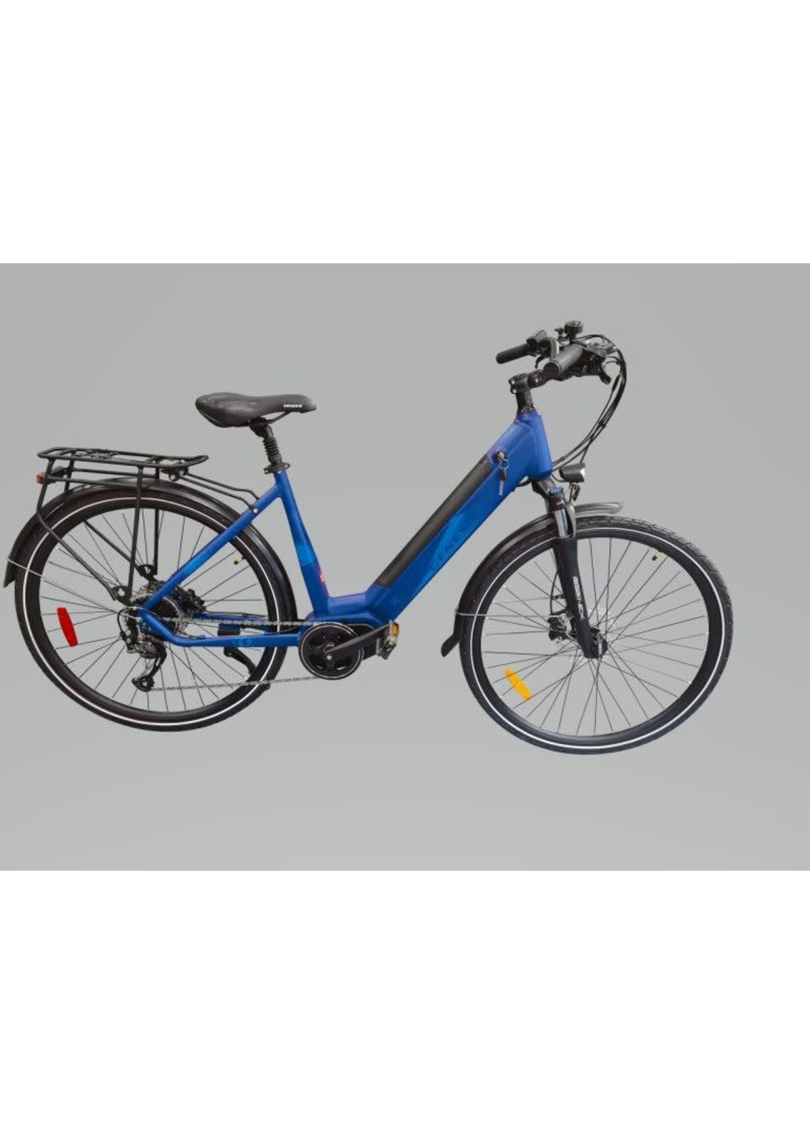 GENESIS GENESIS TRAFIK E400 UPGRADED 9 SPEED EBIKE 17.5" BLUE