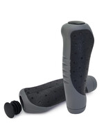 VELO ERGONOMIC BLACK/GREY SLIP-ON GRIPS