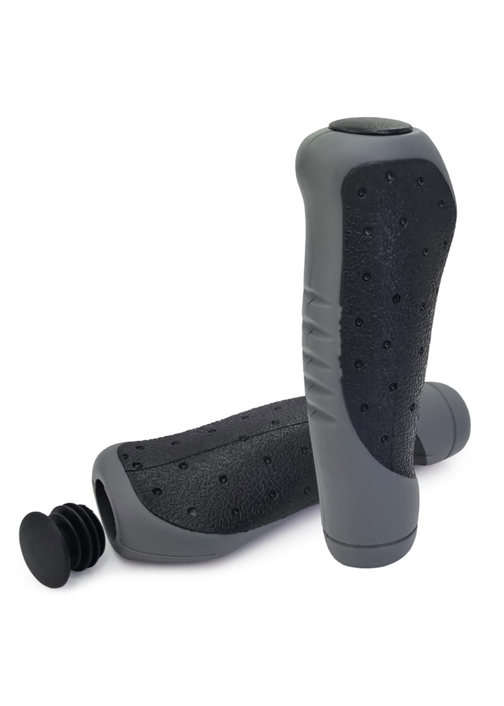 VELO ERGONOMIC BLACK/GREY SLIP-ON GRIPS