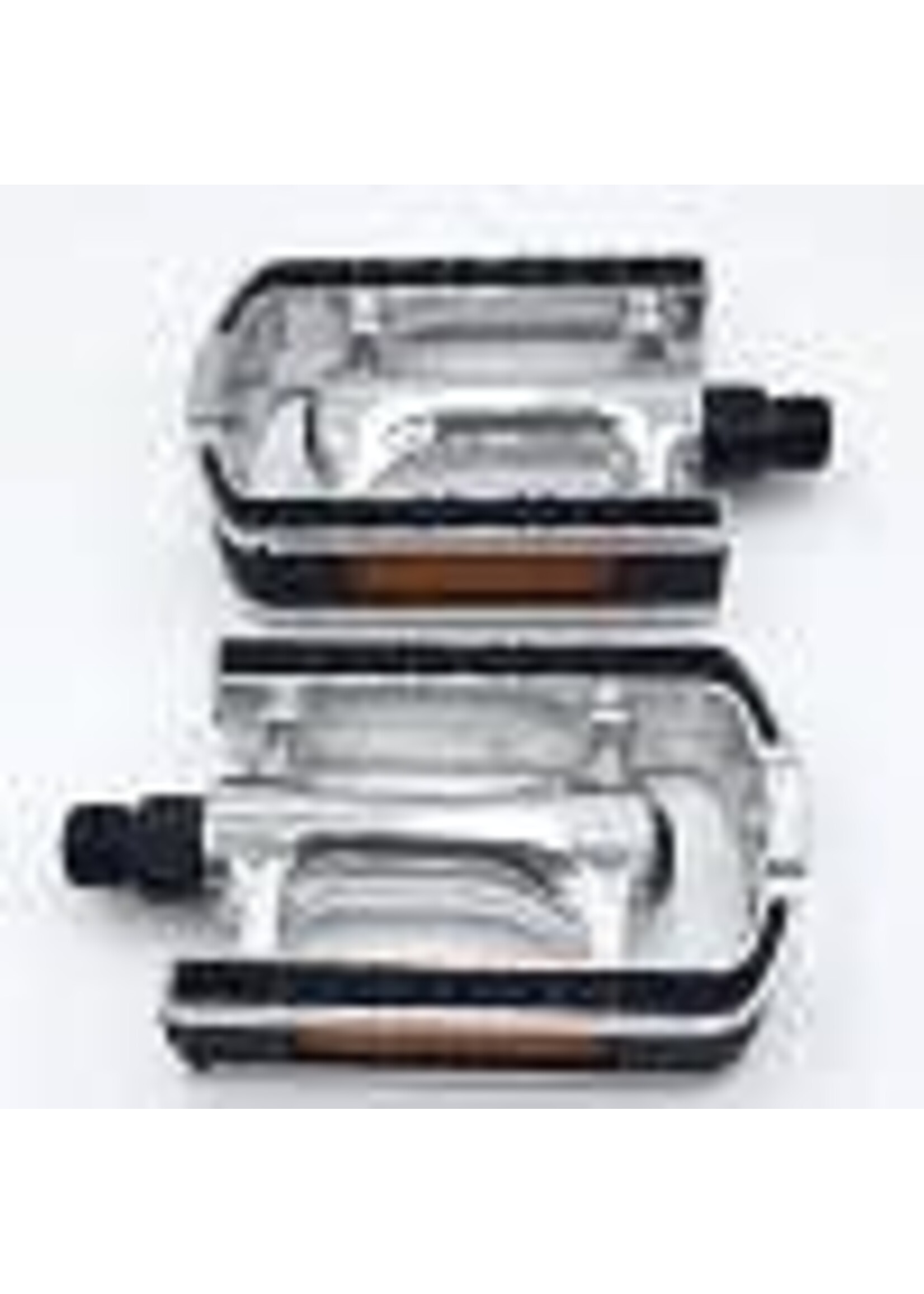 BBC / FPD BIKE PEDALS - 9/16 SILVER ALLOY RUBBER TOP