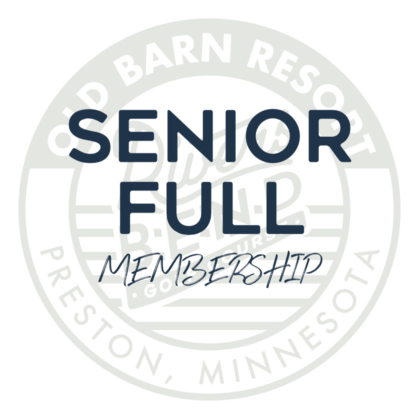 Senior Full Membership - Full Member