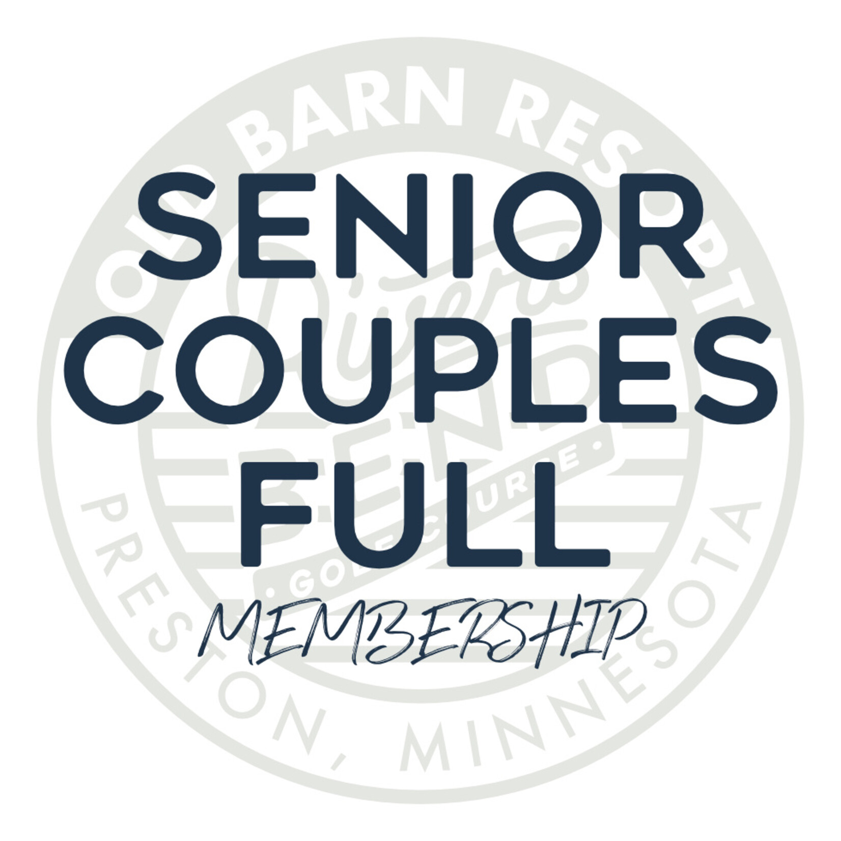Senior Couples Full Membership - Full Member