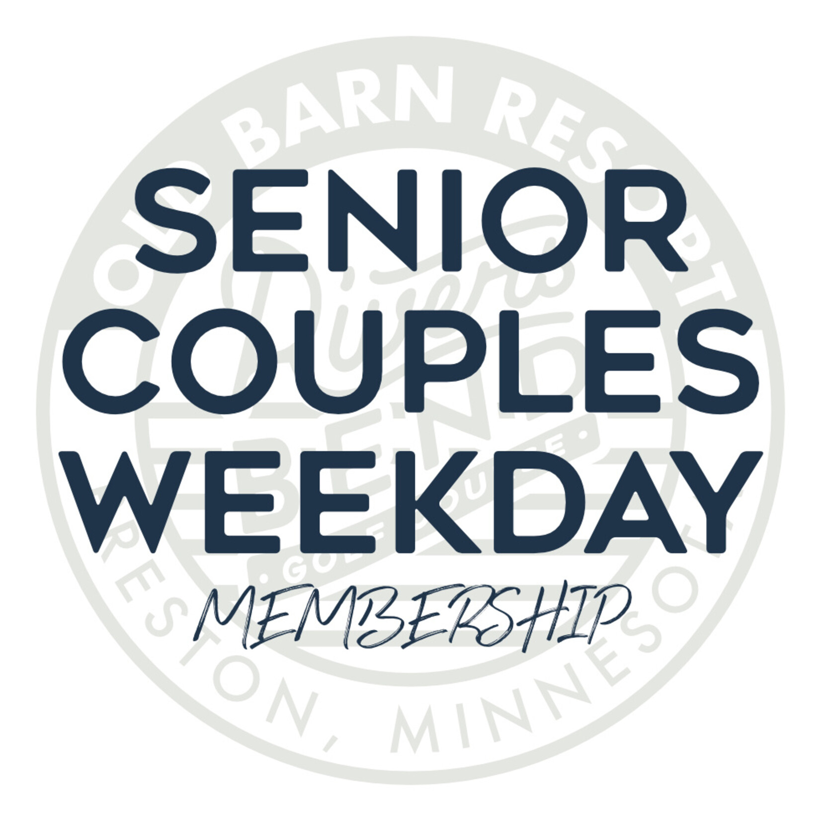 Senior Couples Weekday Membership - Weekday Member