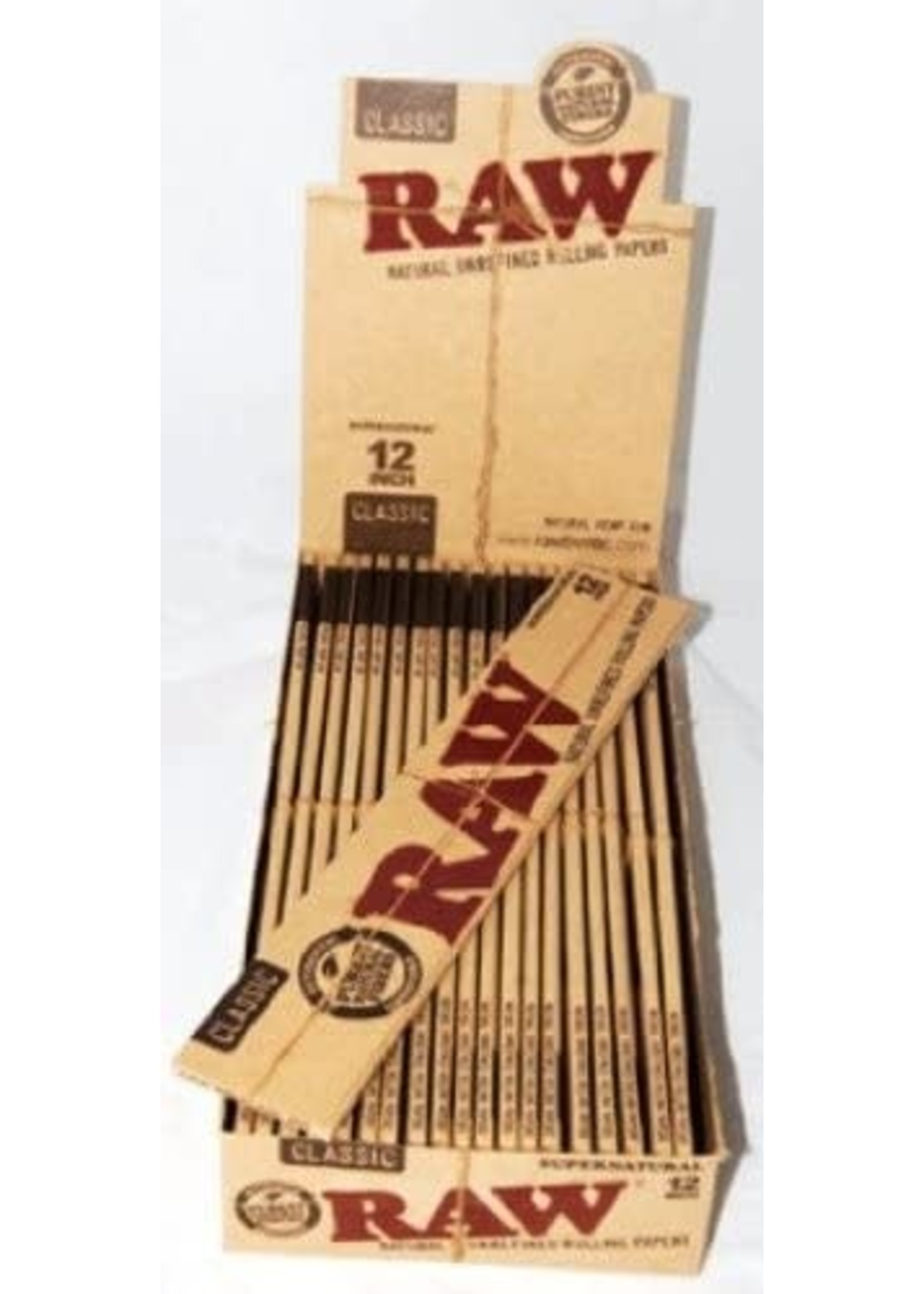 Raw Supernatural 12" Inch Foot Long Rolling Paper Classic 1 Pack