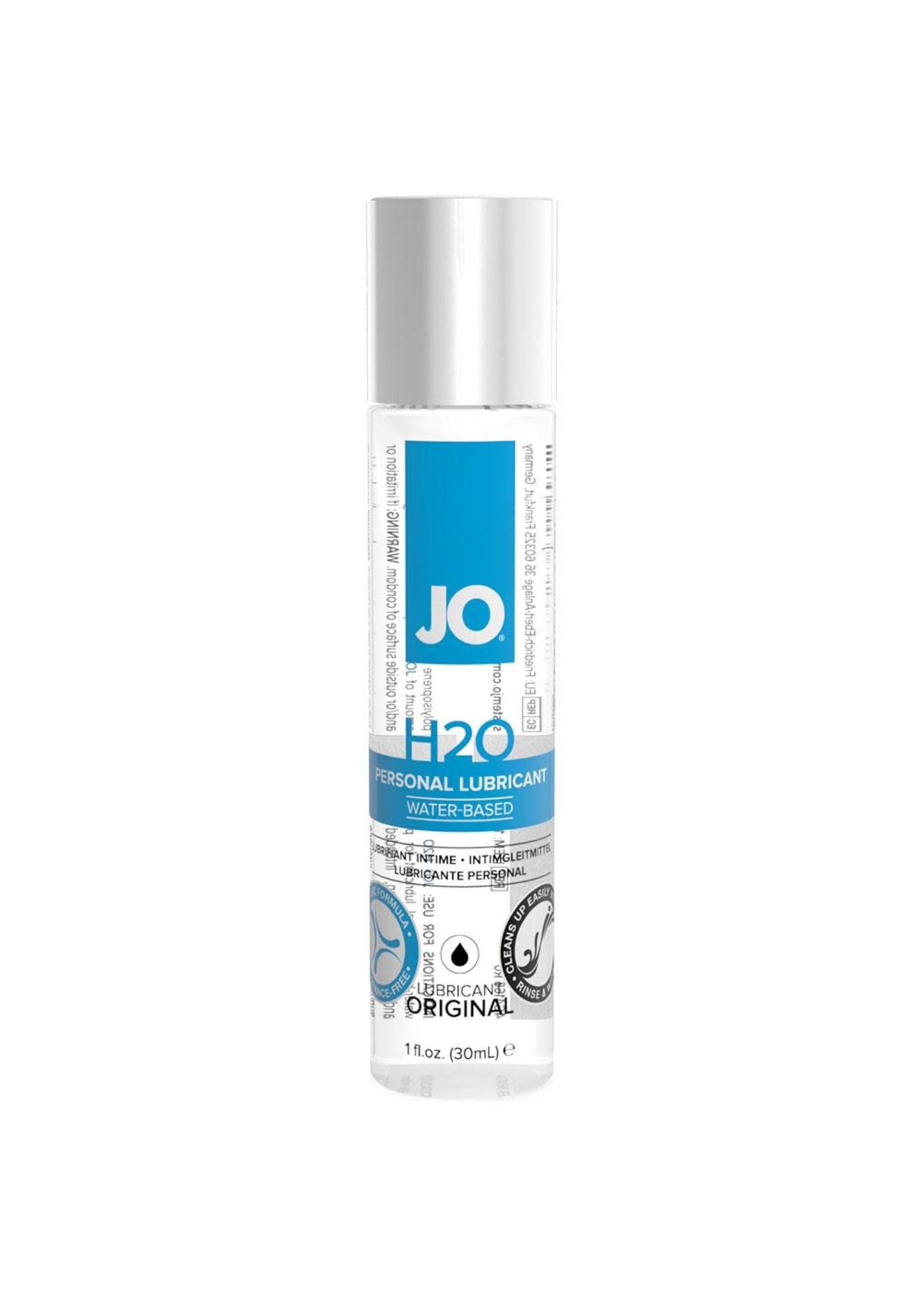 JO H2O Water Based Personal Lubricant in 1oz/30ml