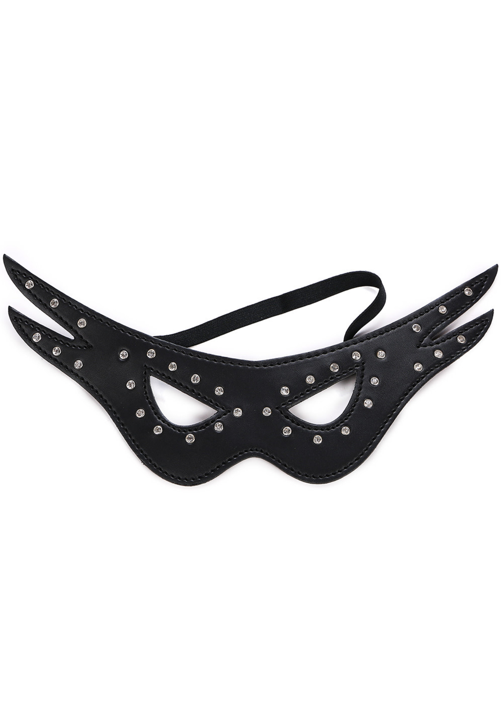 Leather Cat - Eye Mask Black