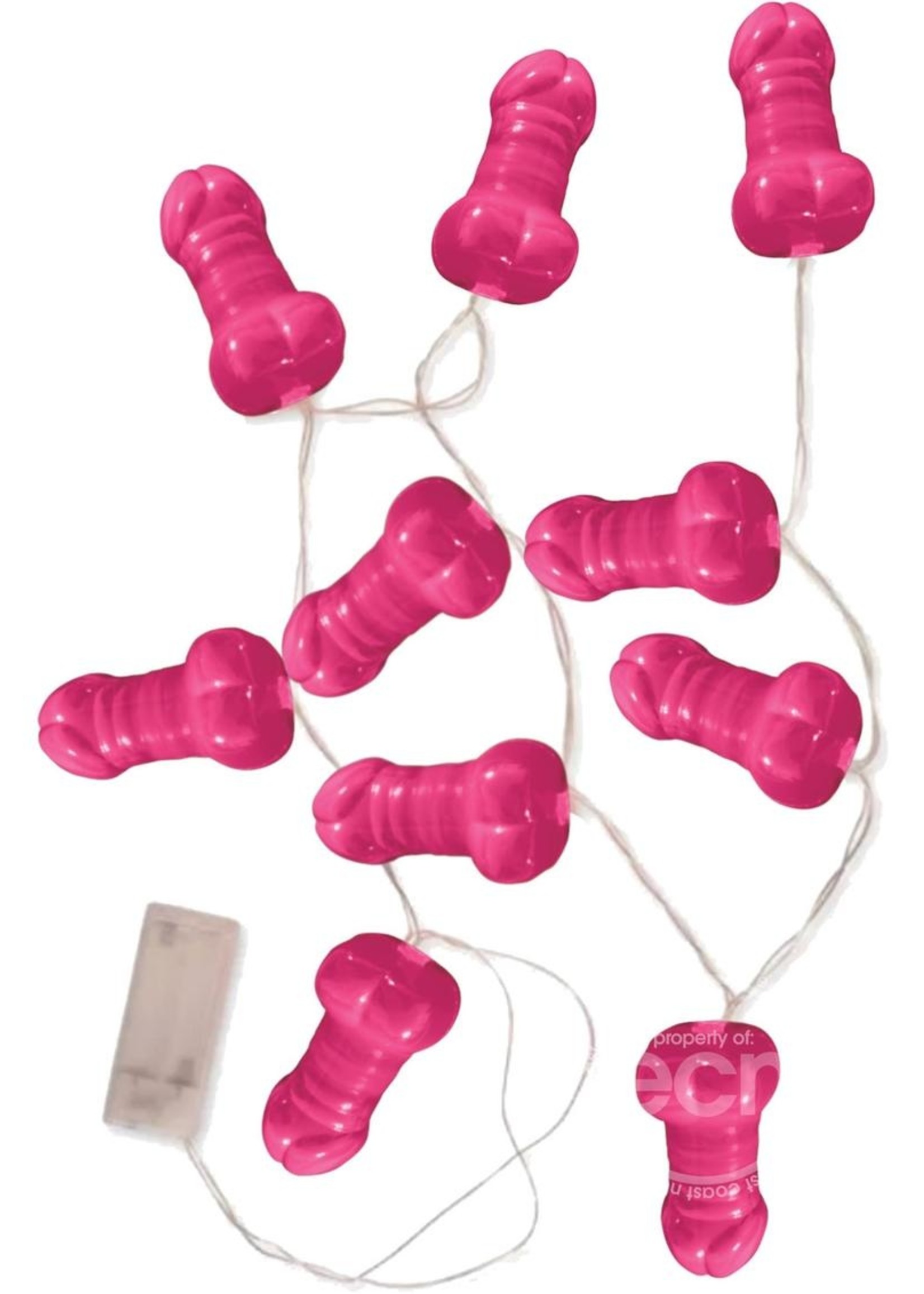 Bachelorette Pecker Party Lights - Pink