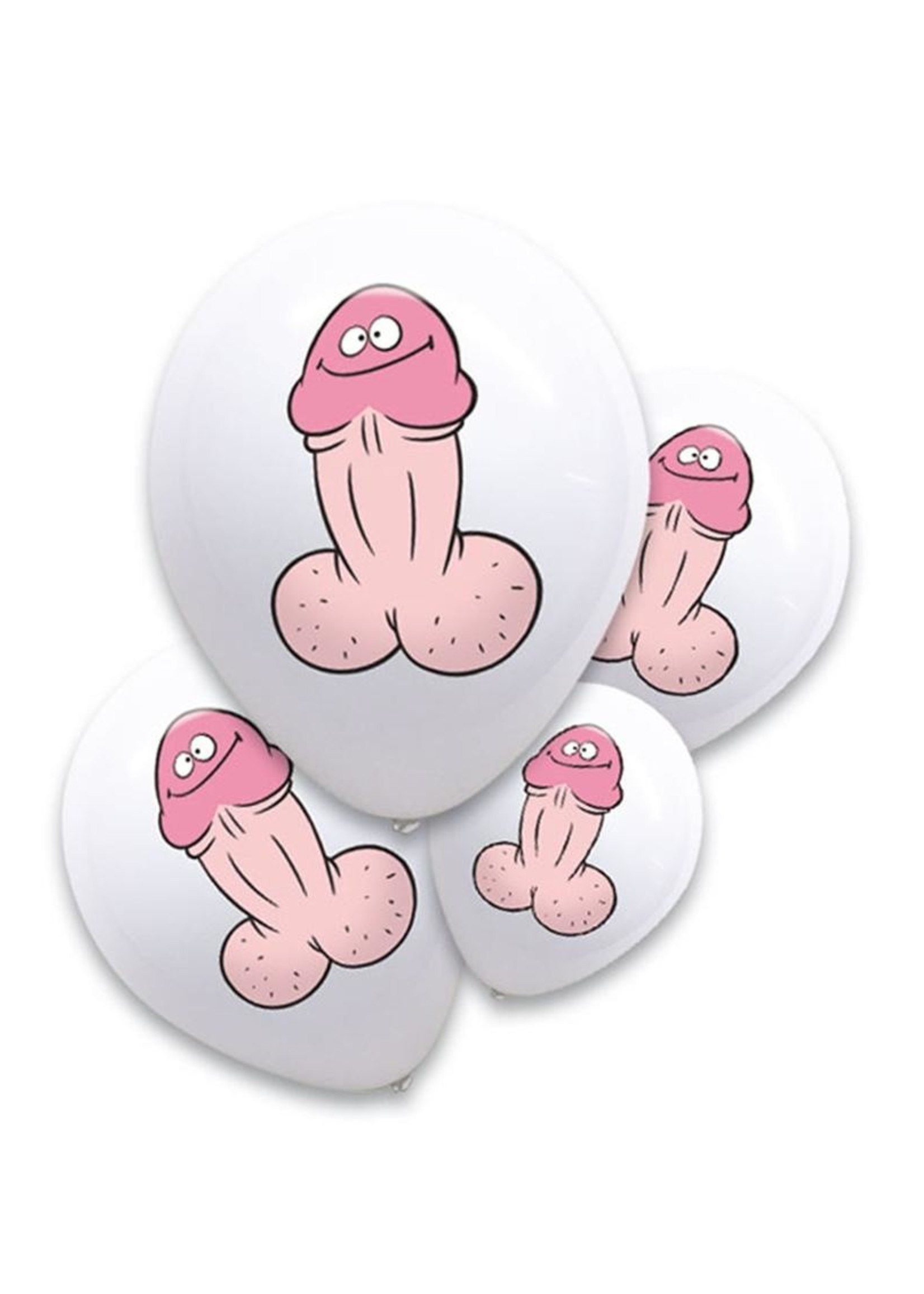 Willy Pecker Balloons (6 Pack)