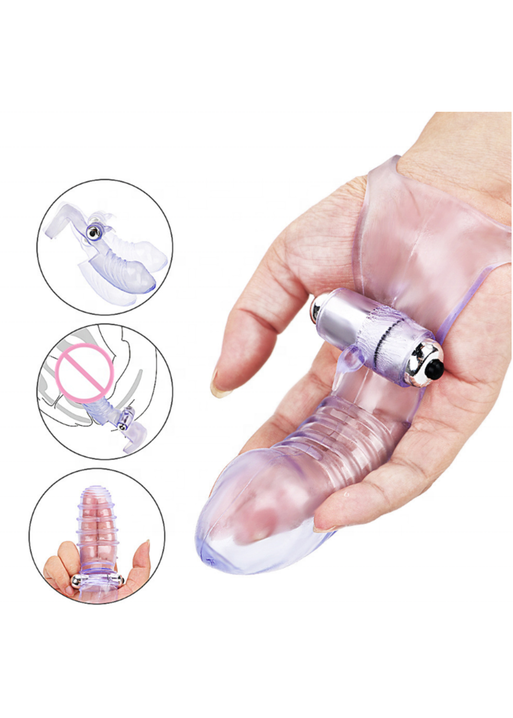 10 Frequency Vibrating Finger Sleeve