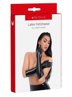 ME YOU US Latex Full Length Gloves - Black