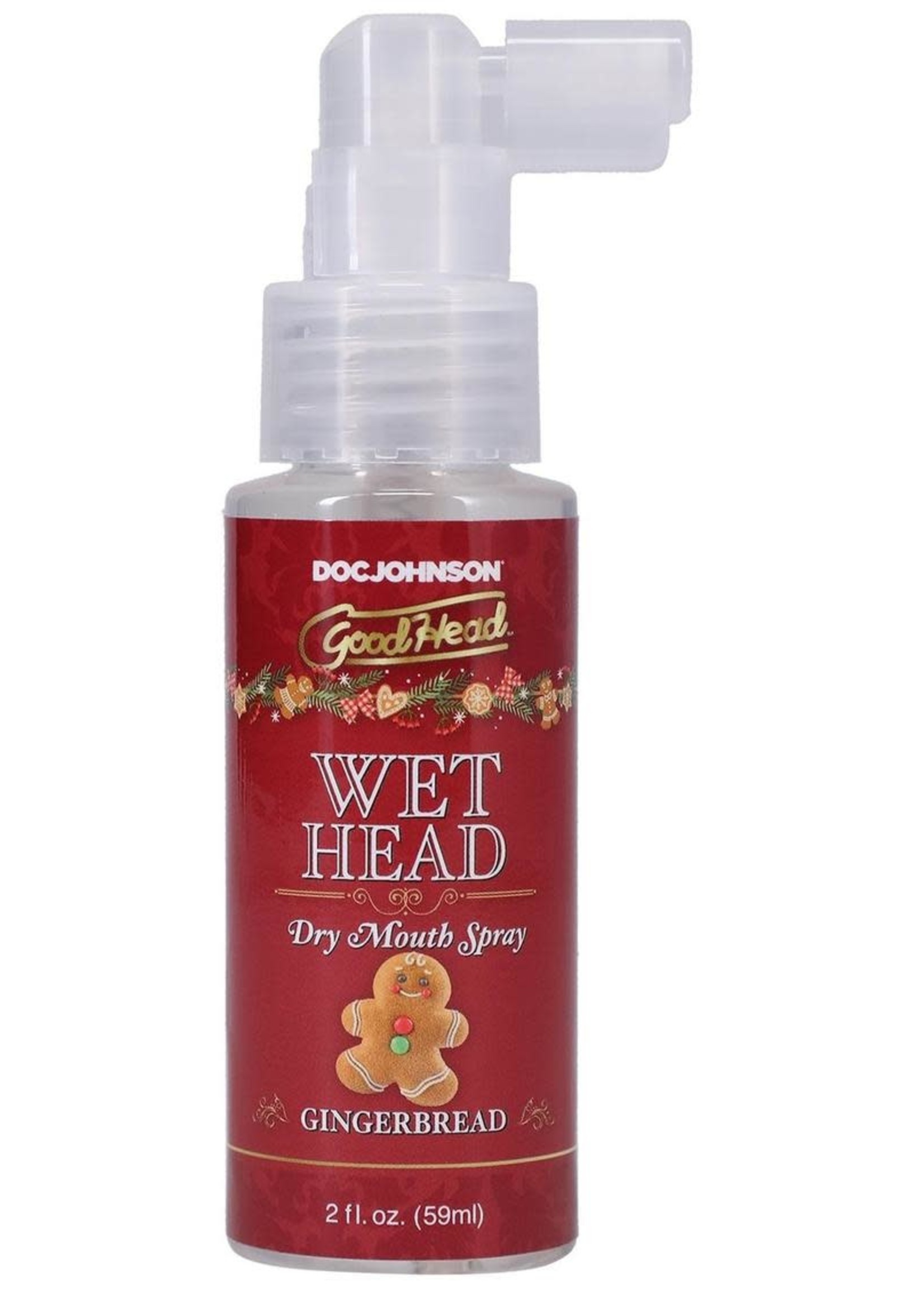 GoodHead Holiday Wet Head Dry Mouth Spray 2oz - Gingerbread Head