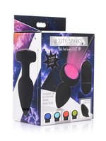 Booty Sparks Silicone Vibrating LED Plug - Small in Black