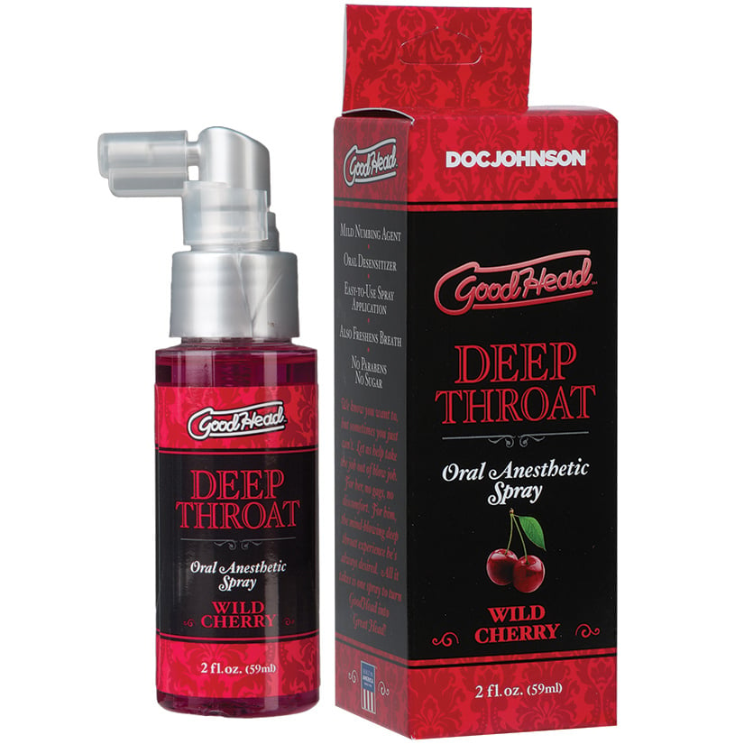 Goodhead Deep Throat Oral Anesthetic Spray In Wild Cherry Oz Bad Baby S