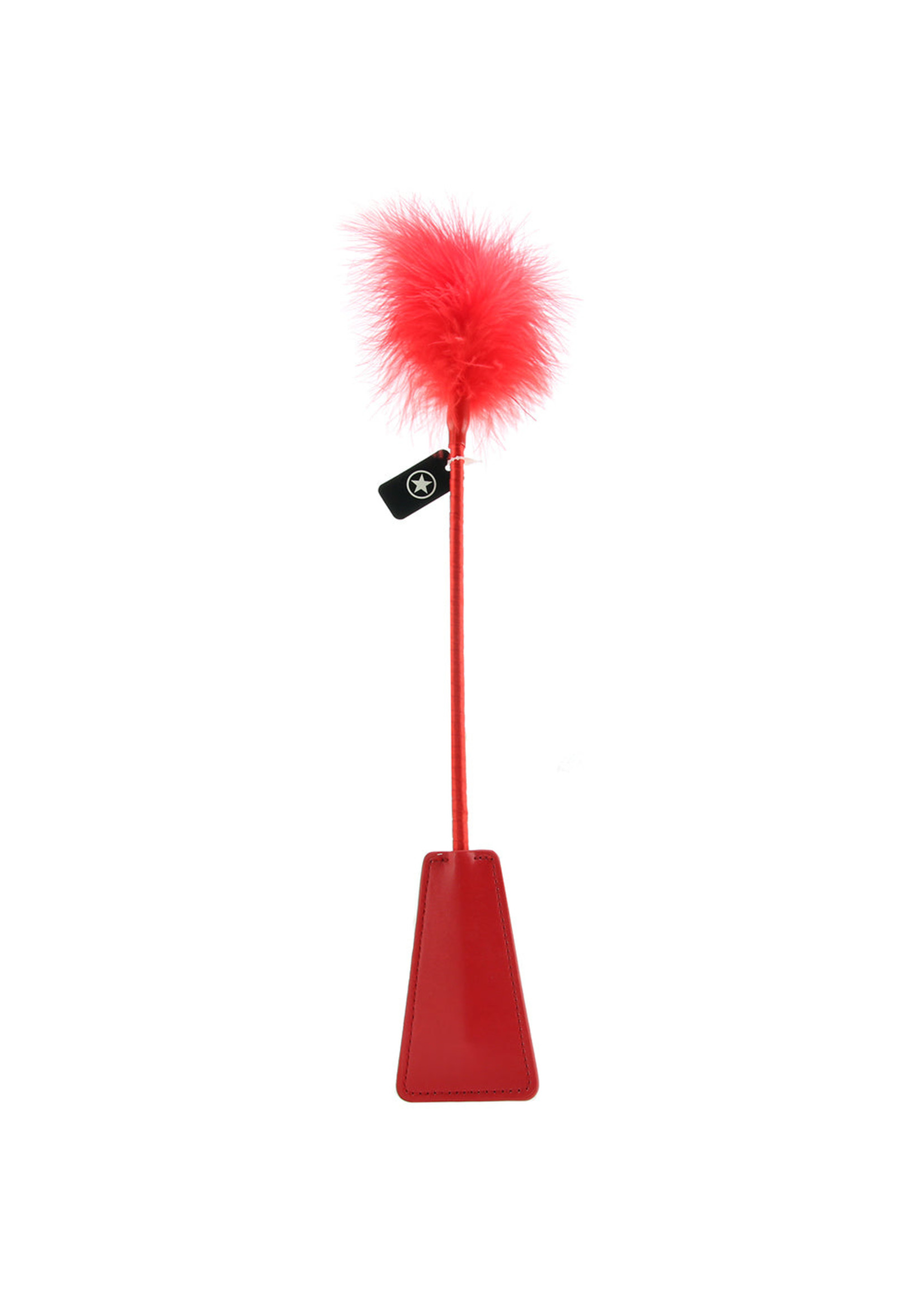 Ouch! Feather Crop Tickler in Red