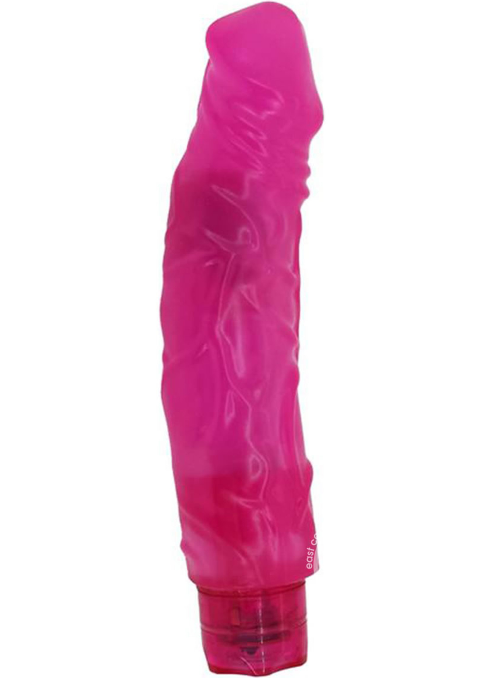 Crystal Caribbean Number 5 Jelly Vibrator in Pink