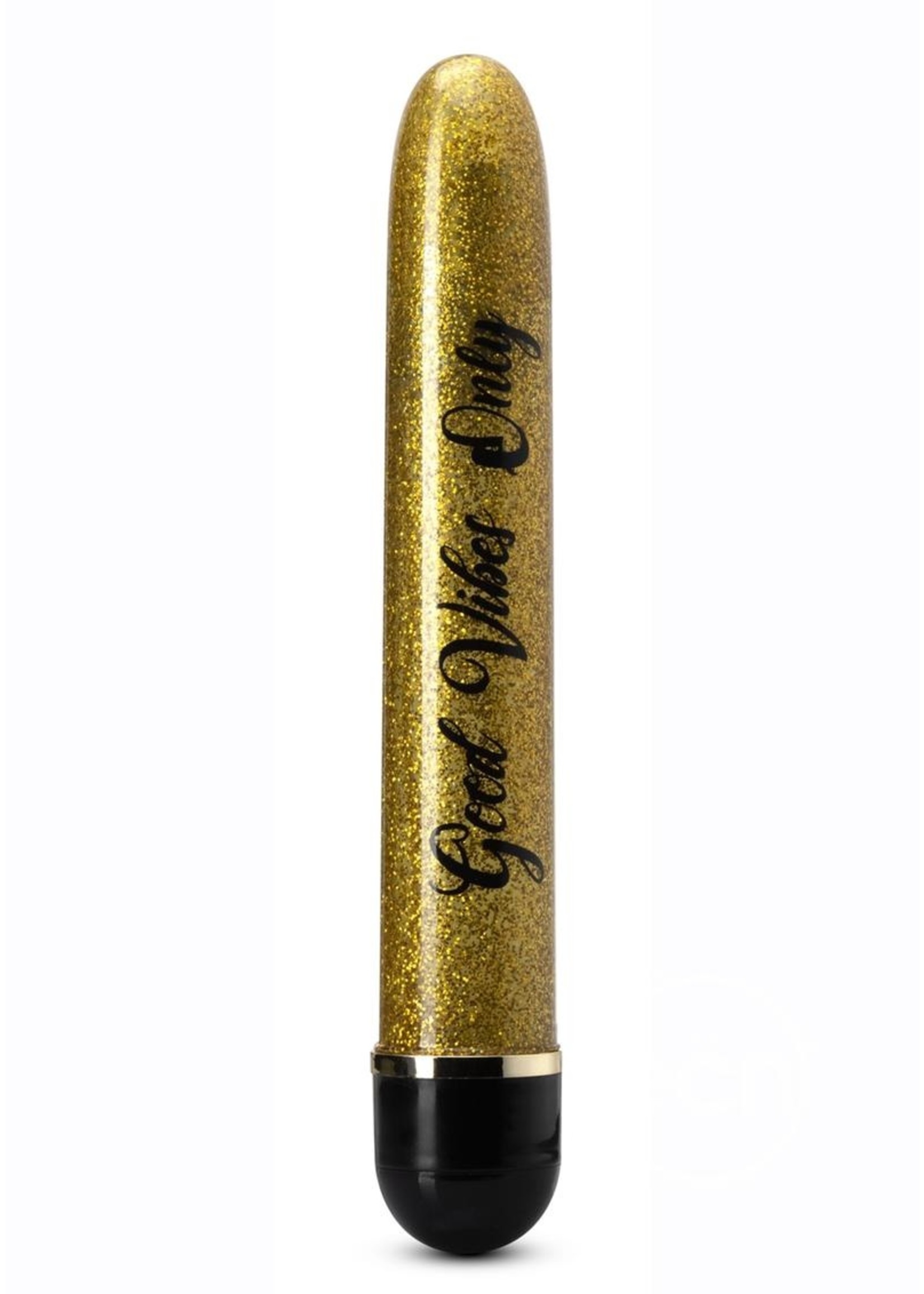 The Collection Good Vibes Only Vibrator in Black/Gold