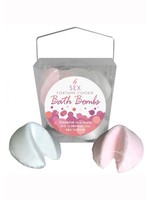 Sex Fortune Cookie Bath Bombs (3 White Vanilla and 3 Pink Strawberries & Cream Per Box)