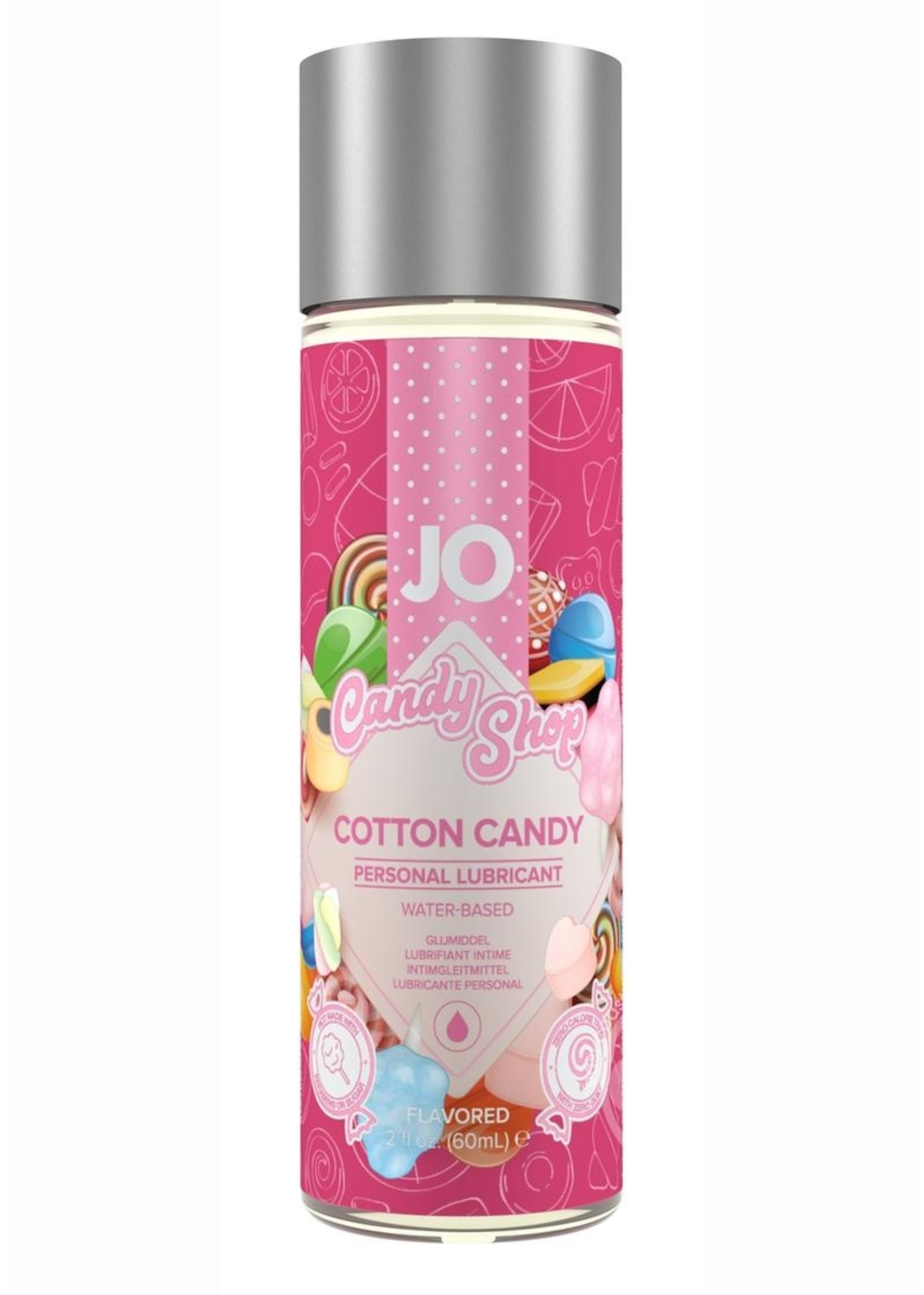 JO H2O Candy Shop Water Based Flavored Lubricant Cotton Candy 2oz