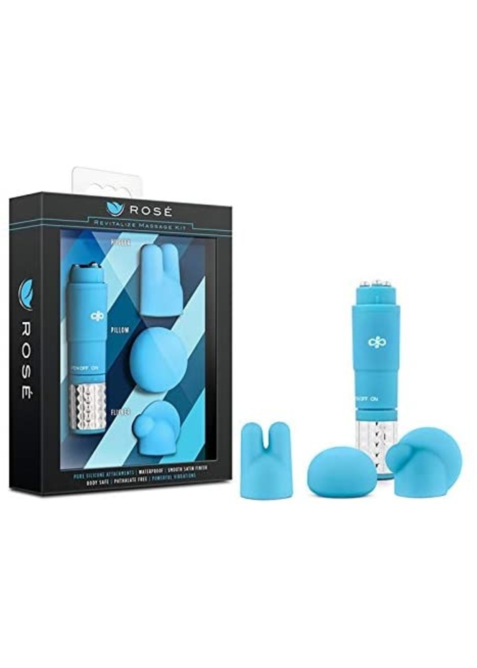 Rose Revitalize Massage Kit with Silicone Attachments