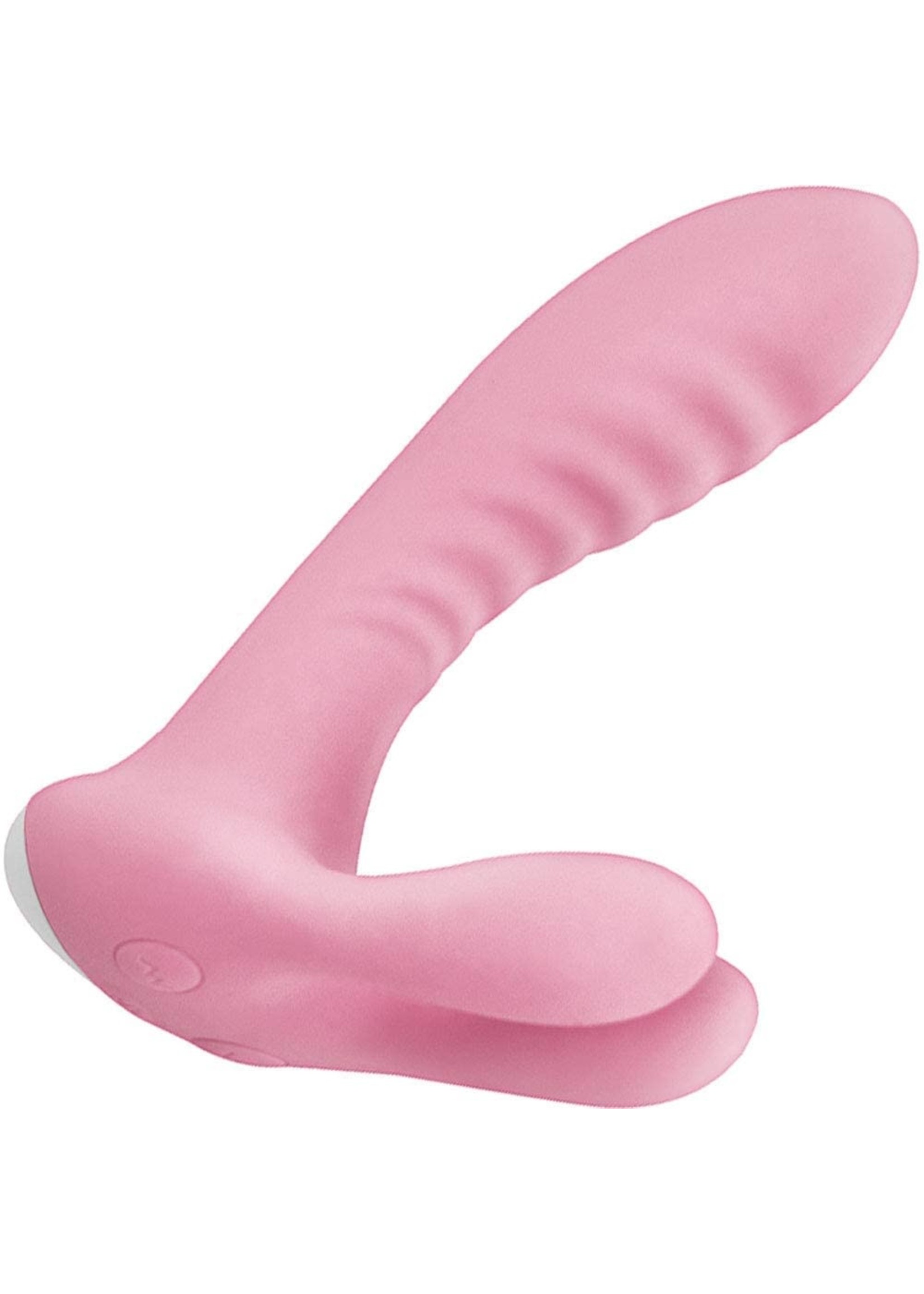 Vibes Of New York Heat Up Bunny Rechargeable Silicone Warming Rabbit Vibrator in Pink