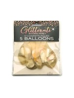 Glitterati Boobie Confetti Balloons (5 per Pack) - Assorted Colors