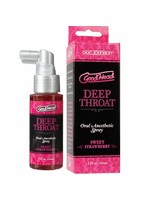 GoodHead Deep Throat Oral Anesthetic Spray Sweet Strawberry 2oz