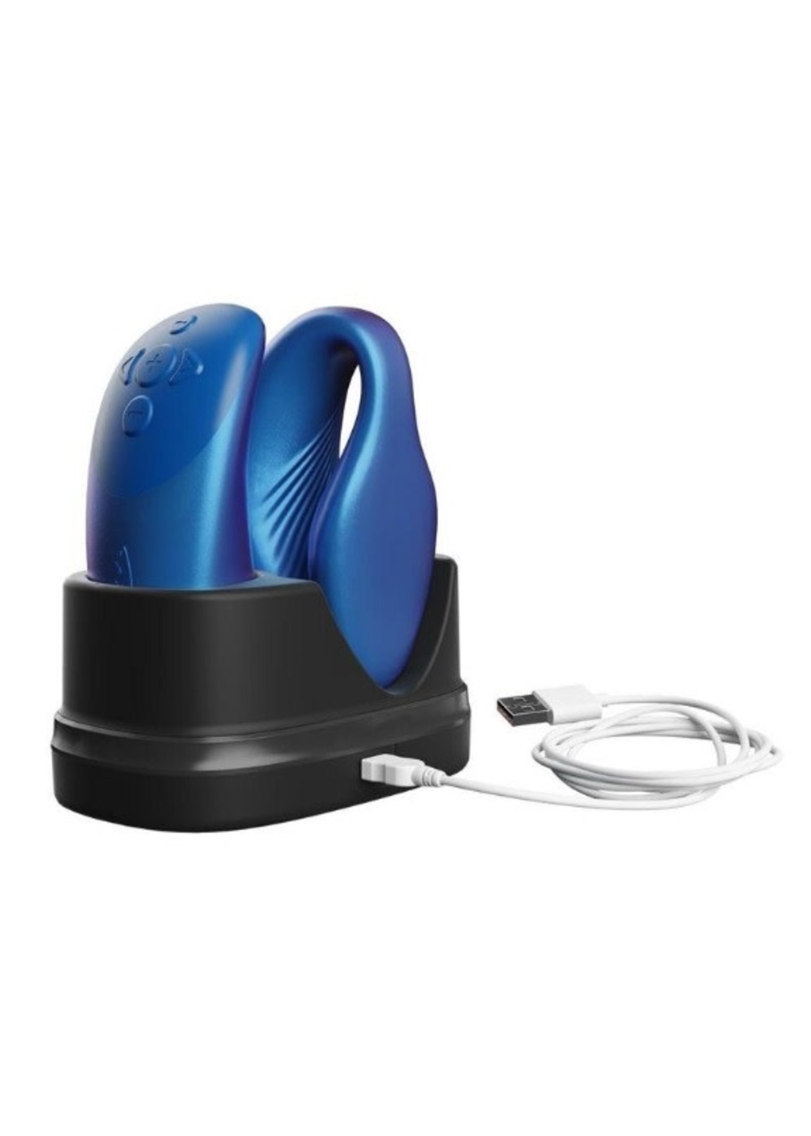 We-Vibe Chorus Rechargeable Couples Vibrator with Squeeze Control - Cosmic Blue