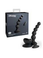 3Some Wall Banger Silicone Rechargeable Remote Control Anal Beads - Black