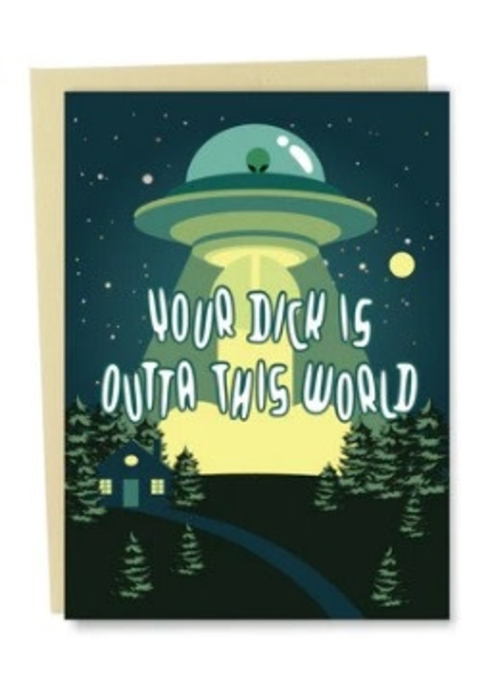 UFO Penis Outta This World Card