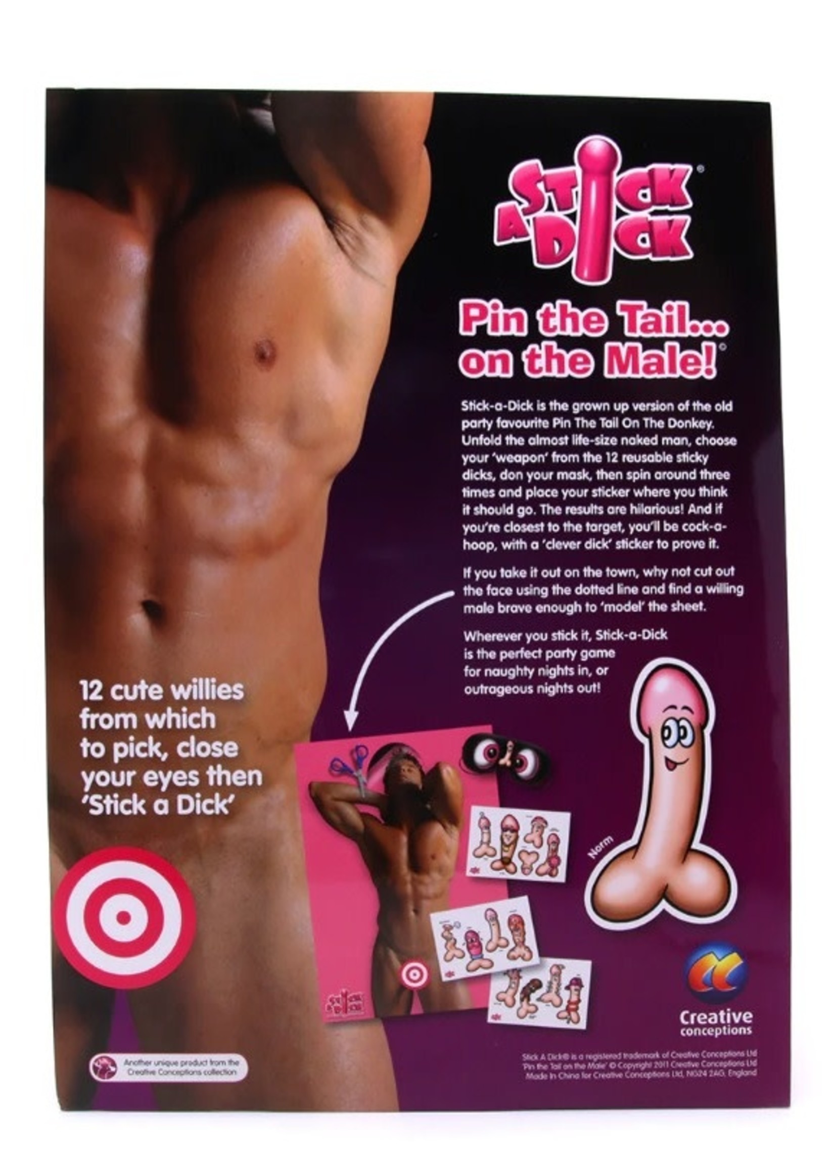 Stick a Dick 'Pin the Tail on the Male' Hunk Edition