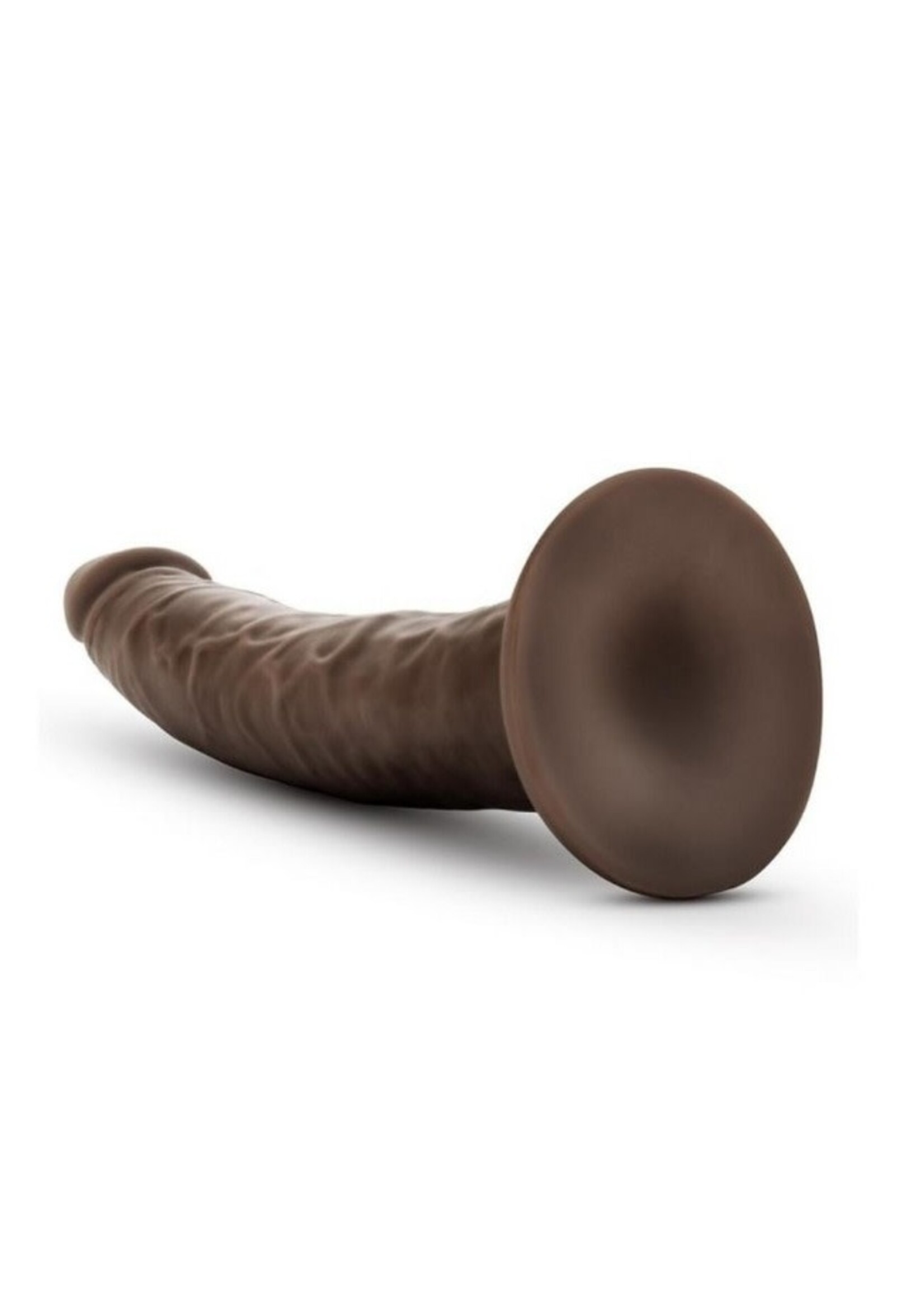 Dr. Skin Dildo with Suction Cup 7in in Chocolate