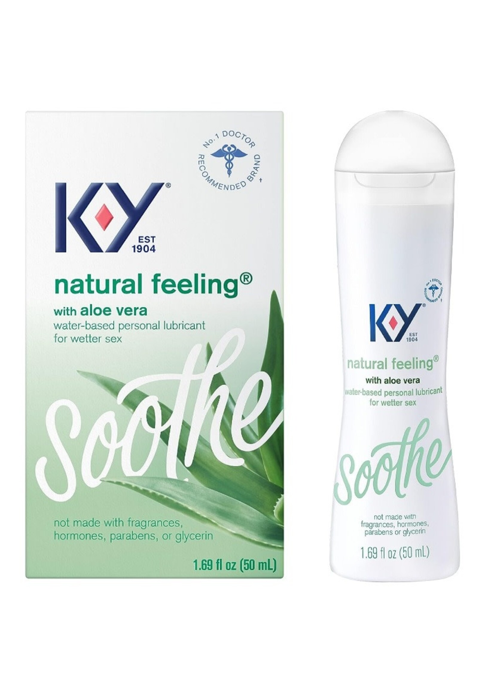 KY Natural Feeling with Aloe Vera Water-Based Lubricant 1.69oz