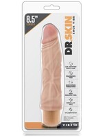 Dr. Skin Cock Vibe 10 Vibrating Dildo 8.5in - Vanilla