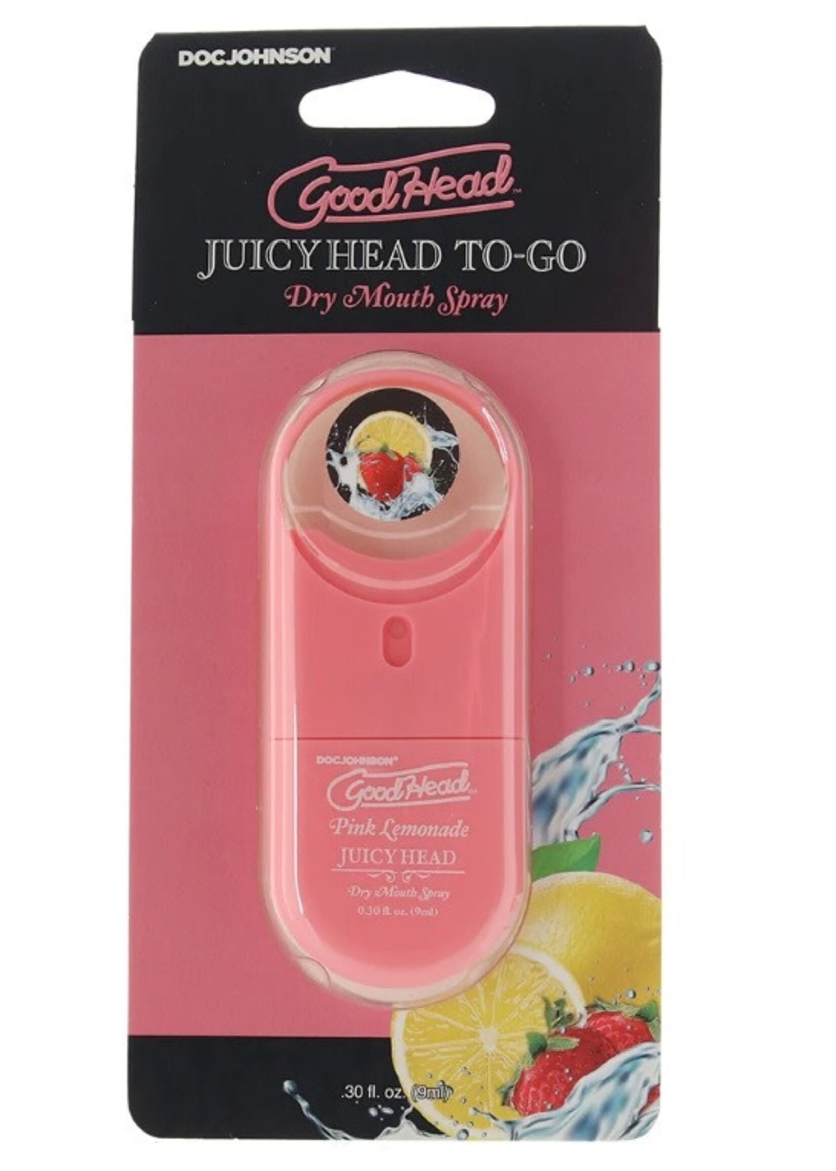 GoodHead Juicy Head Dry Mouth Spray To-Go in Pink Lemonade