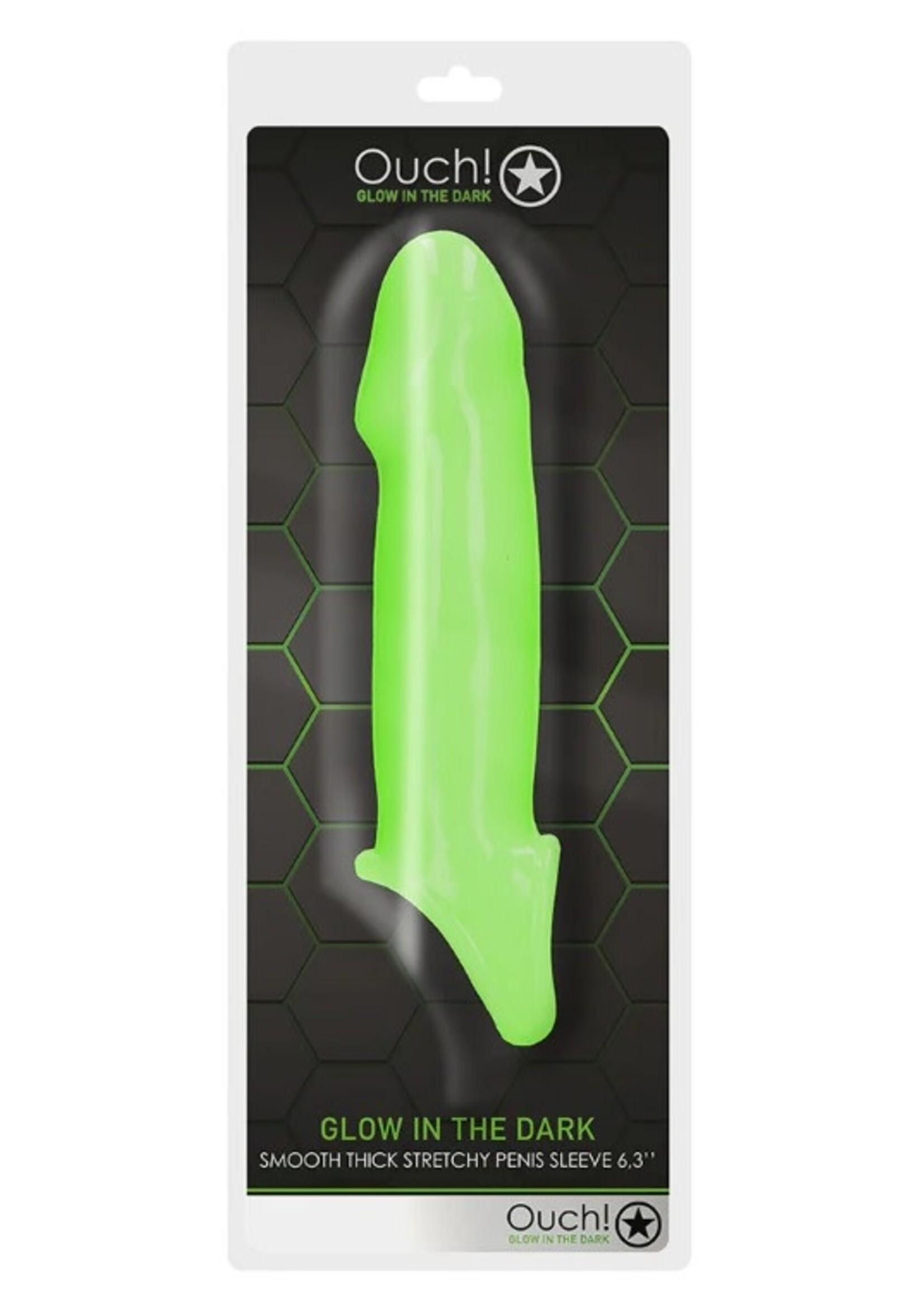 Ouch! Glow In The Dark Smooth Thick Stretchy Penis Sleeve