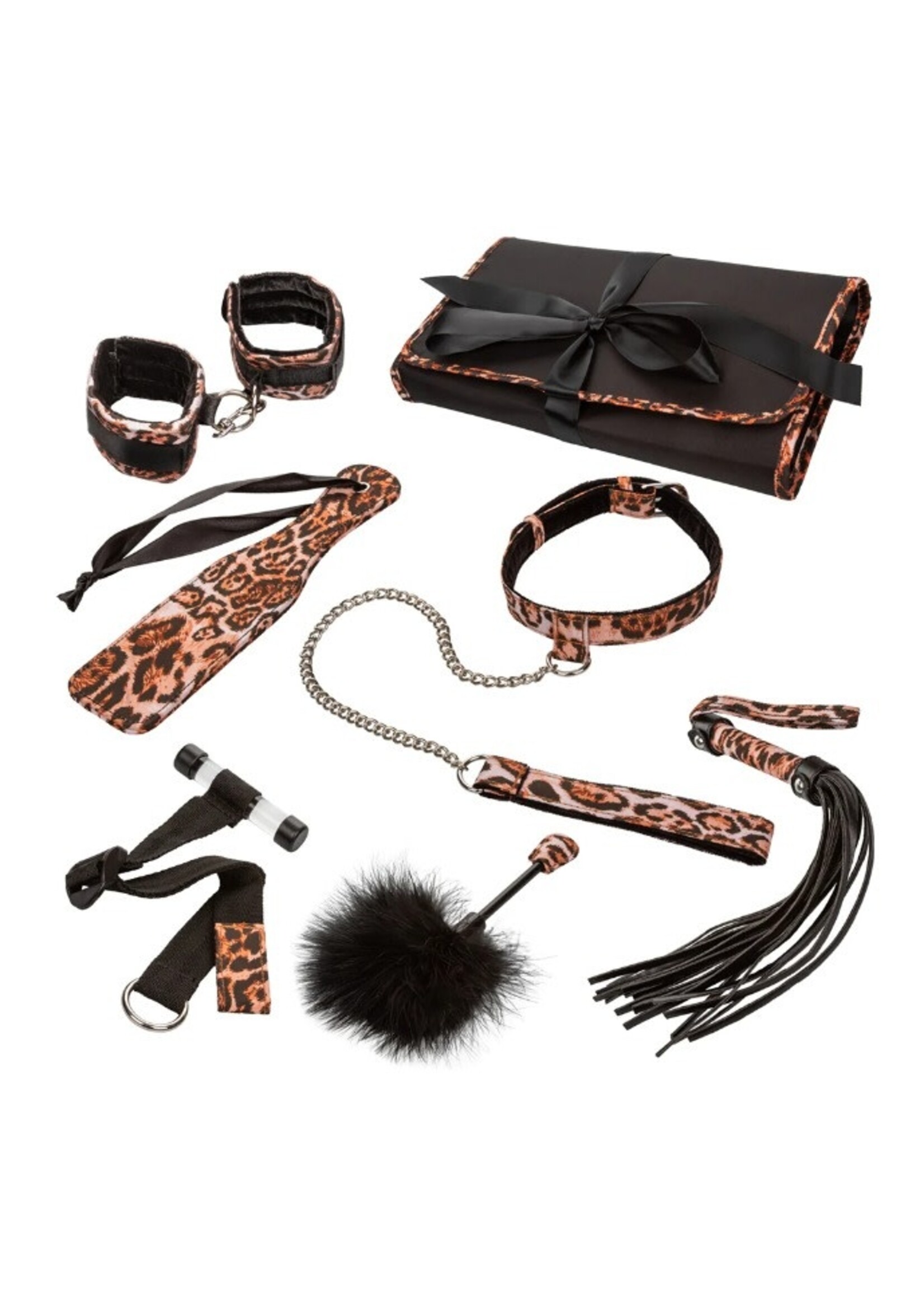 Unleashed Adventure Leopard Bondage Set