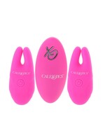Remote Silicone Nipple Clamps in Pink