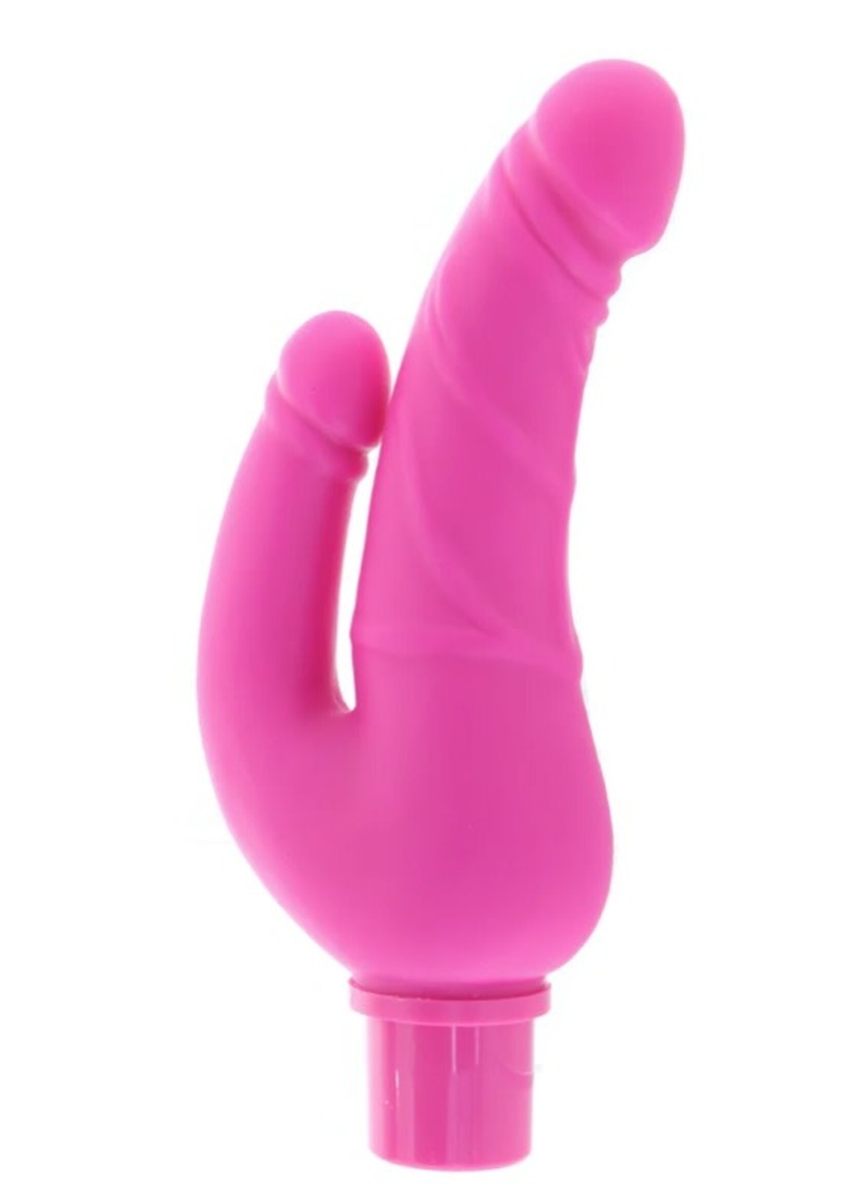 Power Stud Rechargeable Over & Under Vibe in Pink