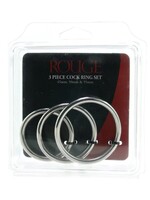 Stainless Steel 3 Piece Cock Ring Set