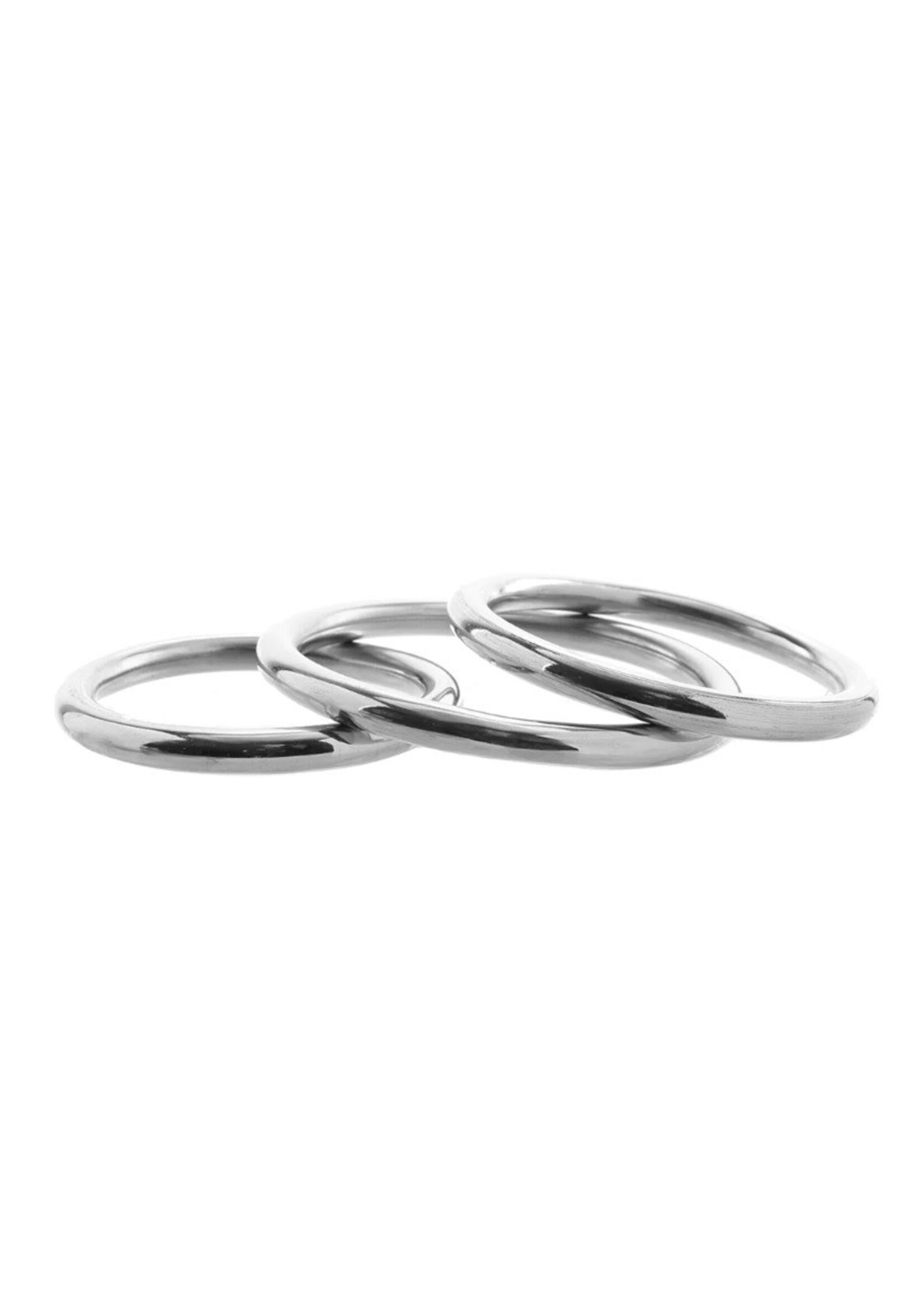 Stainless Steel 3 Piece Cock Ring Set