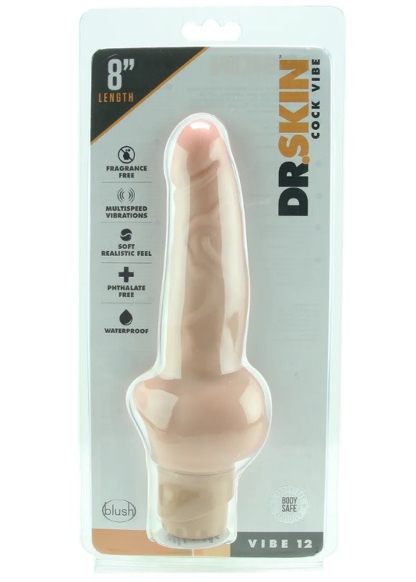 Dr. Skin 8 Inch Vibe 12 in Beige