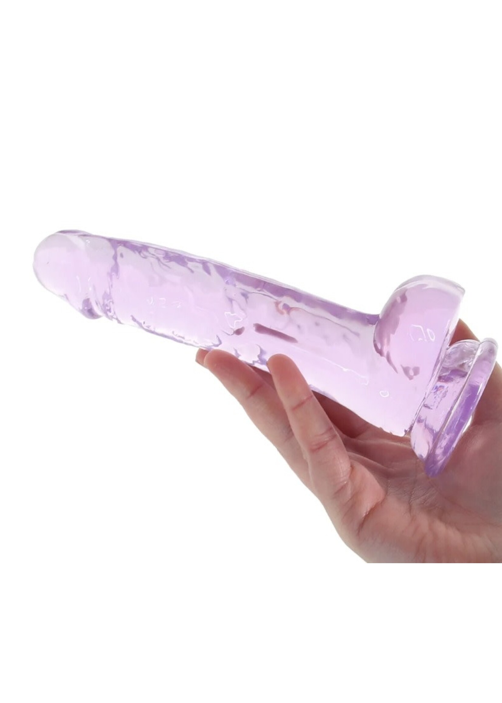 Naturally Yours 7 Inch Crystalline Dildo in Amethyst
