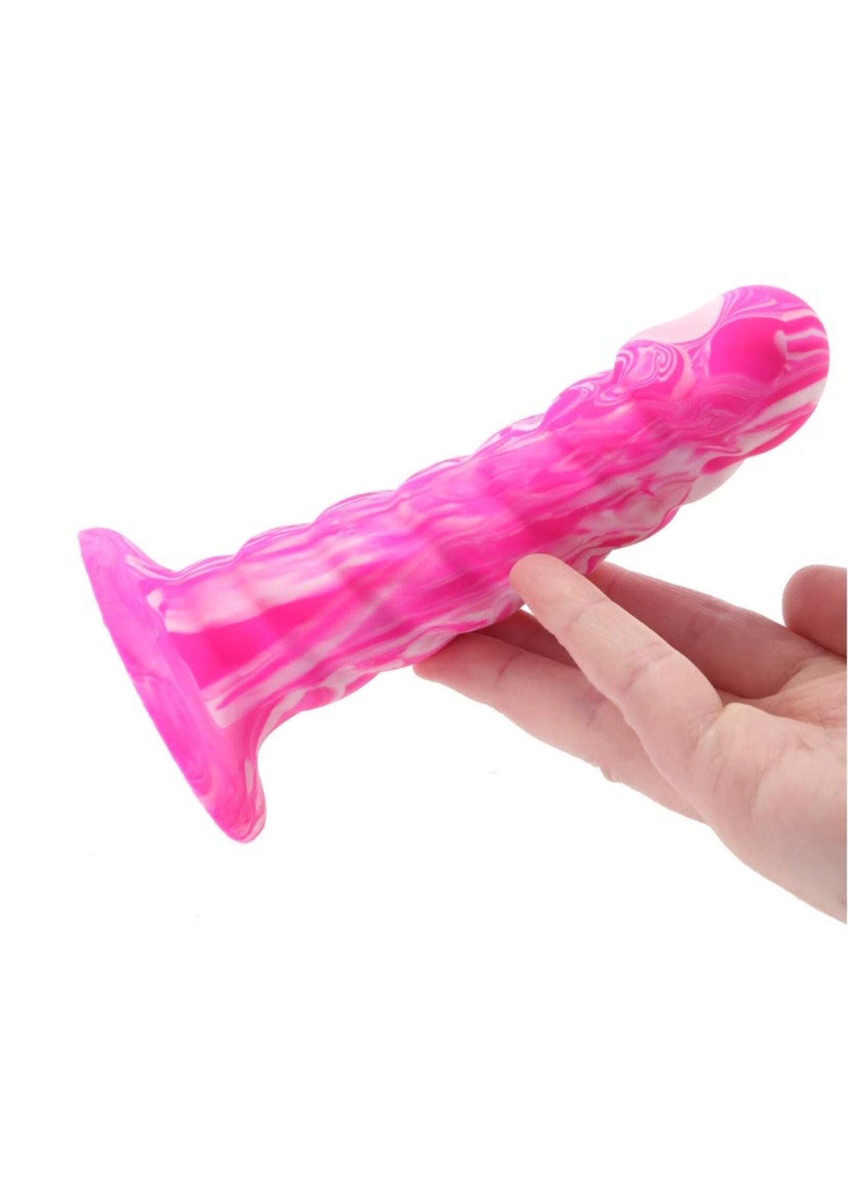 Twisted Love Twisted Ribbed Probe in Pink