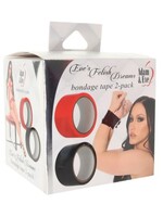 Eve's Fetish Dreams Bondage Tape 2-Pack in Red/Black