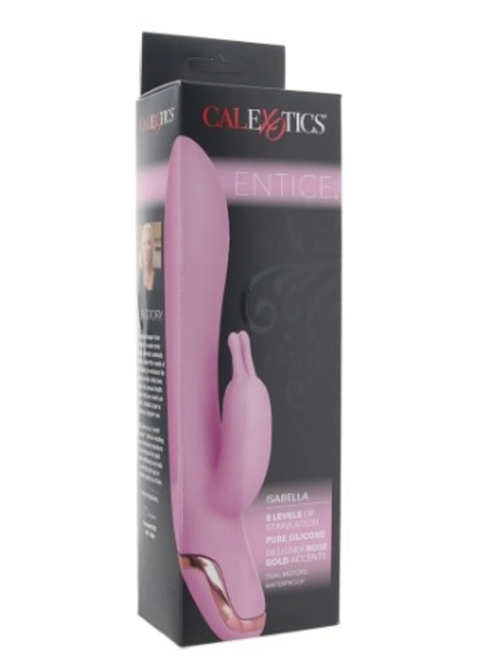 Entice Isabella Silicone Rabbit Vibe in Pink