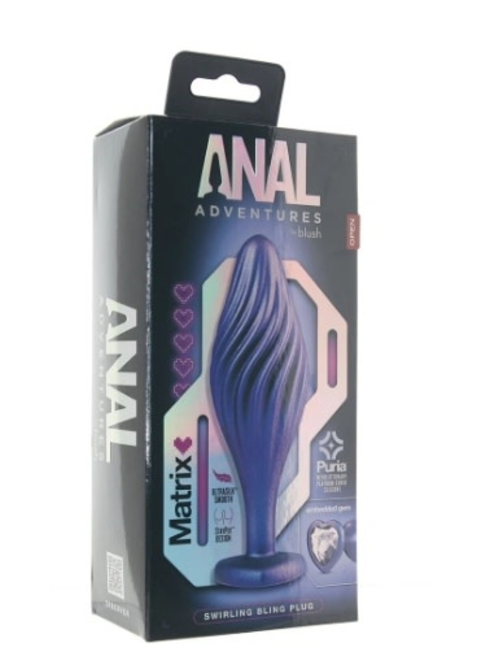 Anal Adventures Matrix Swirling Bling Plug