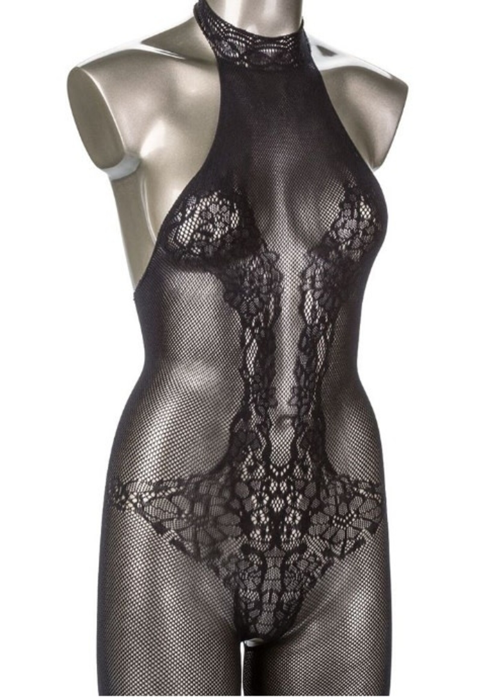 Scandal Halter Lace Body Suit OSXL