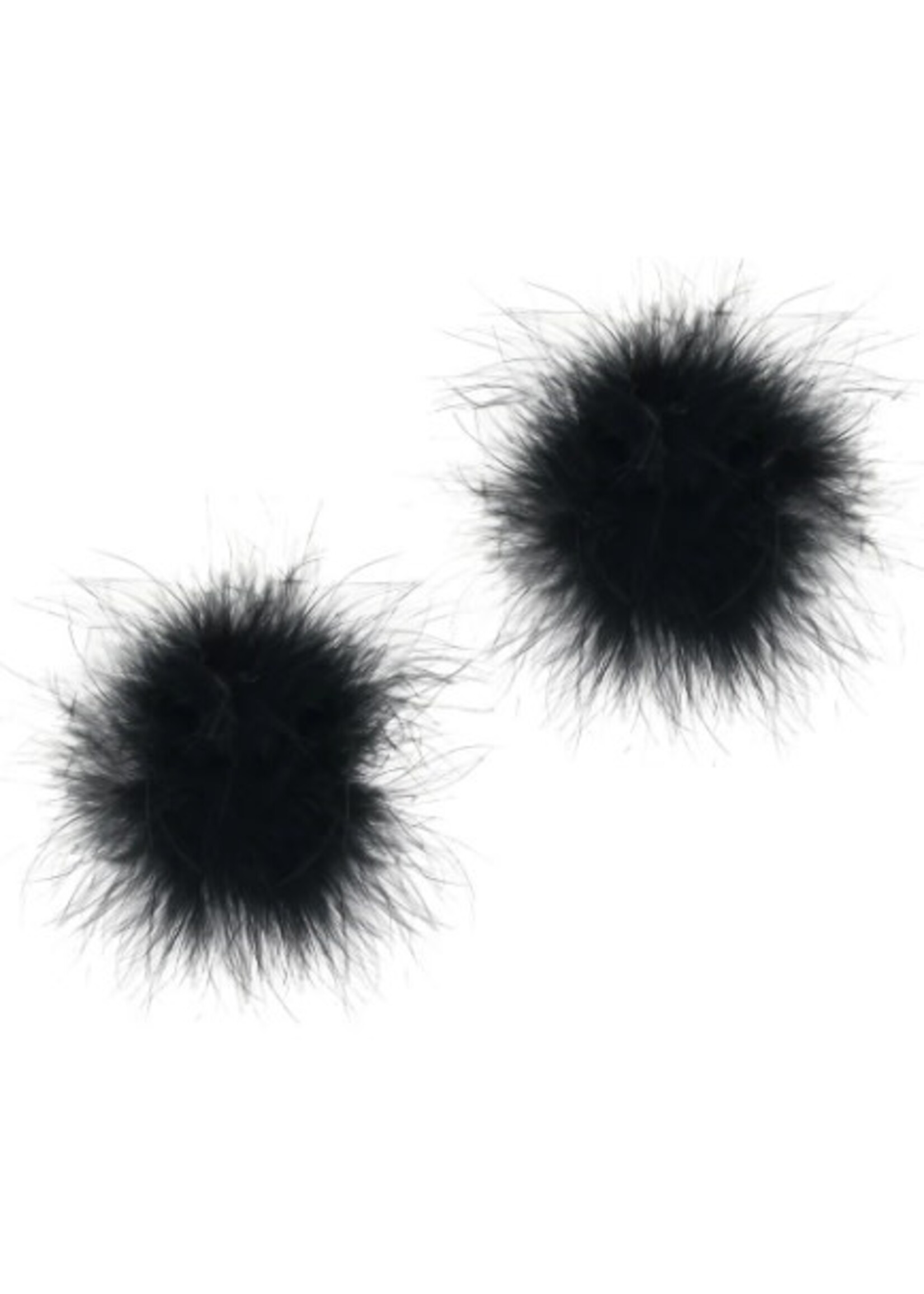 Nipple Couture Marabou Covers in Black